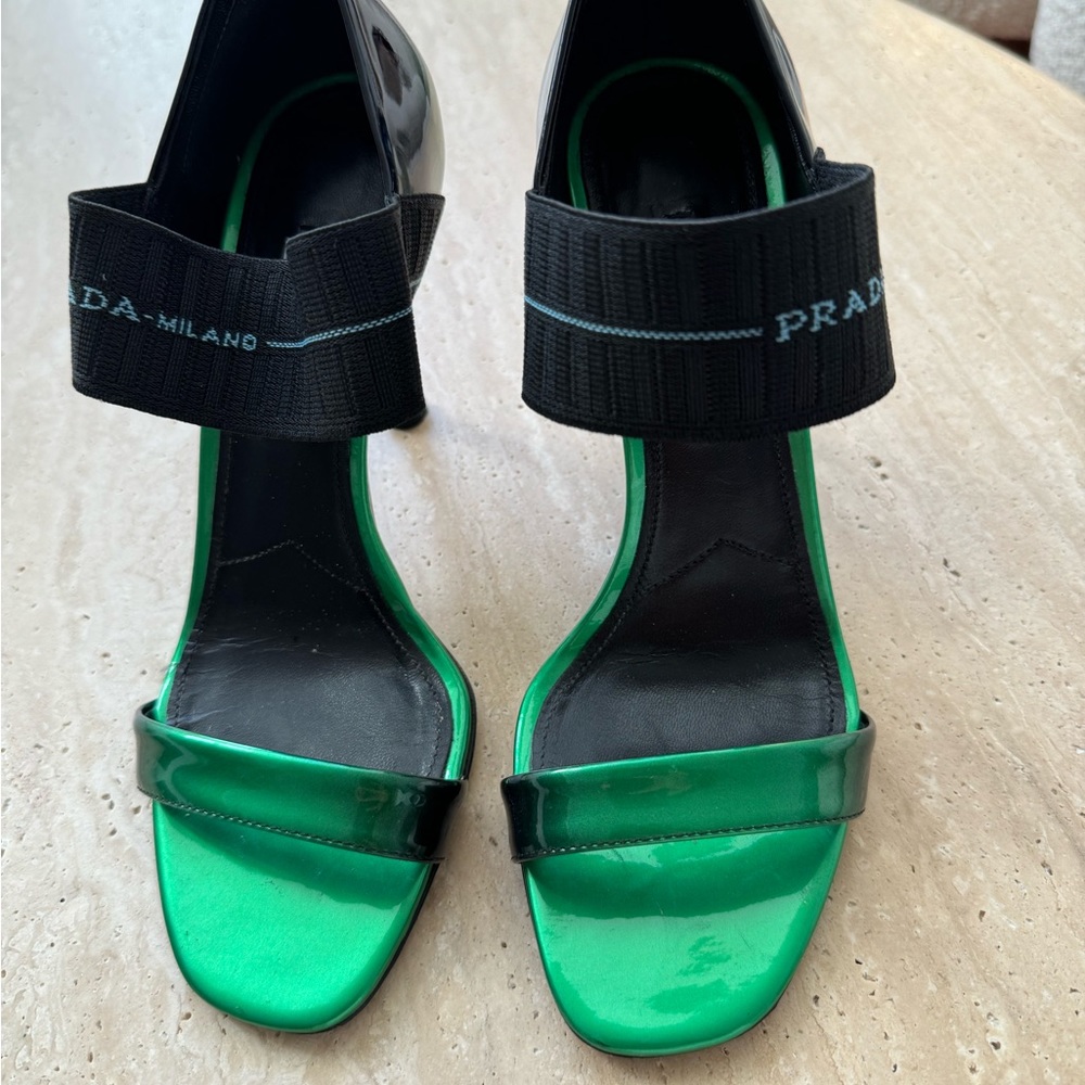 Prada pumps.